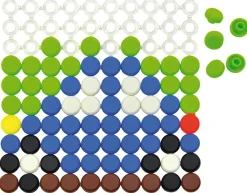 Boîte avec 10 plateaux et 1000 boutons à clipser - Eduplay