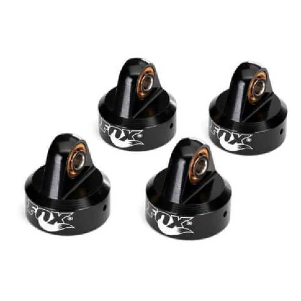 Bouchons D'Amortisseur Gtr Alu Anodises Noir Fox - Traxxas - Traxxas