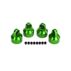 Bouchons D'Amortisseur Gtx Alu Anodises Vert - Traxxas - Traxxas