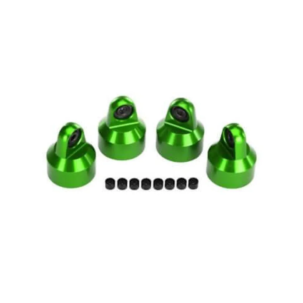 Bouchons D'Amortisseur Gtx Alu Anodises Vert - Traxxas - Traxxas