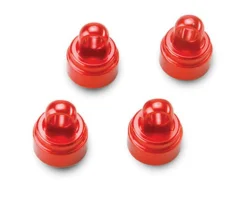 Bouchons D'Amortisseurs Alu Anodise Rouge (4) - Traxxas