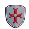 Bouclier en mousse Croix de Malte - Papo