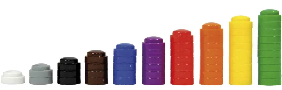 Boutons chapeaux à empiler, set de 500 pces - Eduplay