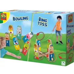 Bowling et lancer d'anneaux en bois - SES Creative