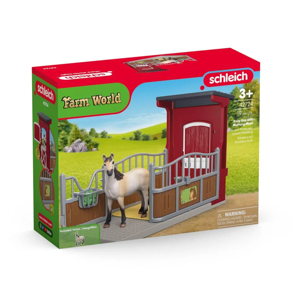 Box avec Jument Mustang - Schleich
