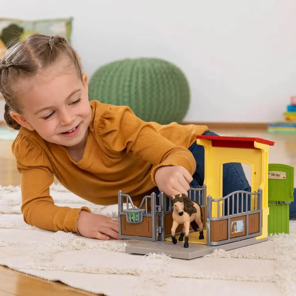 Box avec Poney Icelandais - Extension Ferme Educative - Schleich