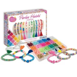 Bracelets de perles Heishi - Pompons - Sentosphère