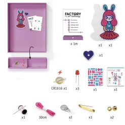 Broche à illuminer : Factory : Bunny girl - Djeco