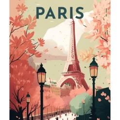 Broderie diamant : Affiche Poster Paris 2 - sans chassis en bois - Figured'Art