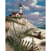 Broderie diamant : Bord de mer - sans chassis en bois - Figured'Art