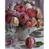 Broderie diamant : Bouquet de Roses - toile tendue sur chassis - Figured'Art