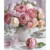 Broderie diamant : Bouquet de Roses - sans chassis en bois - Figured'Art