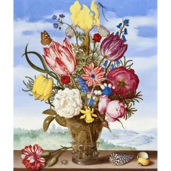 Broderie diamant : Bouquet de Fleurs - Ambrosius Bosschaert - sans chassis en bois - Figured'Art