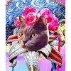 Broderie diamant : Chat Mardigras - toile tendue sur chassis - Figured'Art