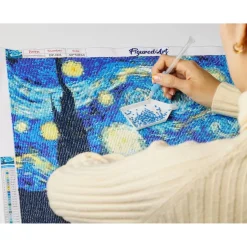 Broderie diamant : Coeurs - sans chassis en bois - Figured'Art