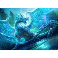 Broderie diamant : Dragon - sans chassis en bois - Figured'Art