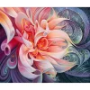 Broderie diamant : Forme de fleurs - sans chassis en bois - Figured'Art