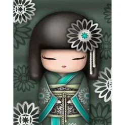 Broderie diamant : Habit Asiatique - sans chassis en bois - Figured'Art