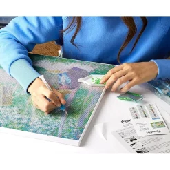 Broderie diamant : Kangourou Coloré Abstrait - toile tendue sur chassis - Figured'Art