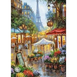 Broderie diamant : La Boutique du Fleuriste Paris - sans chassis en bois - Figured'Art