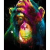 Broderie diamant : Singe en Couleur - sans chassis en bois - Figured'Art