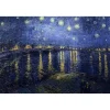 Broderie diamant : Van Gogh Nuit Etoilée sur le Rhone - toile tendue sur chassis - Figured'Art
