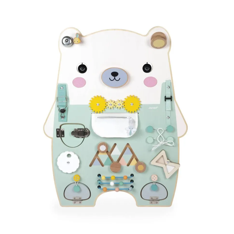 Busy-board Ourson en bois Pure - Janod