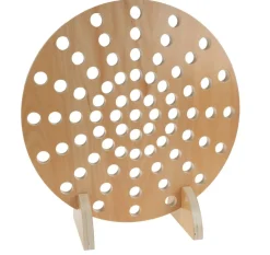 Cadre perforé rond pour cylindres en acrylique - Eduplay