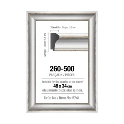 Cadre pour puzzle de 500 pièces - 43 mm : Blanc - Art Puzzle