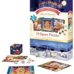 Calendrier de l'Avent : 24 Puzzles : Joyeux Noël - Eurographics