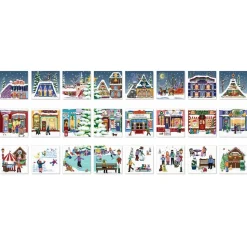 Calendrier de l'avent : 24 Puzzles- Foire de Noël en ville - Eurographics