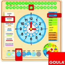 Calendrier-horloge - Goula