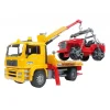 Camion de dépannage avec véhicule tout-terrain - Bruder