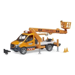 Camion Mercedes Benz Sprinter avec plateforme de travail et module son et lumière - Bruder