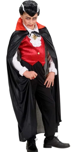 Cape De Vampire Noir/Rouge - Enfant - RueDeLaFete