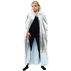 Cape disco 135cm Argent - RueDeLaFete