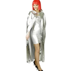 Cape disco 135cm Argent - RueDeLaFete