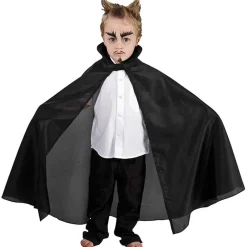 Cape enfant éco taffetas 85cm, Noir - RueDeLaFete