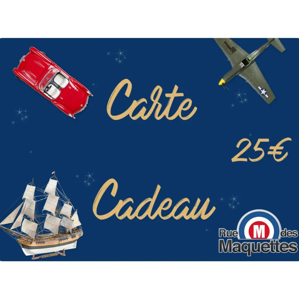 Carte Cadeau - 25 euros - Rue des Maquettes