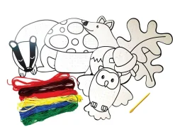 Cartes à enfiler forêt, set de 5 - Eduplay