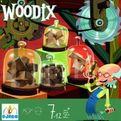Casse-tête en bois : Ensemble de casse-tête Woodix - Djeco