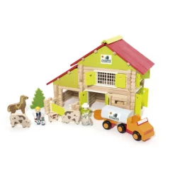 Chalet à comte avec camion et animaux 180 pièces - JeuJura
