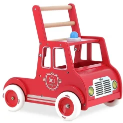 Chariot de marche : camion de pompiers - Vilac