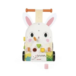 CHARIOT MULTI-ACTIVITES LAPIN EN BOIS - Janod