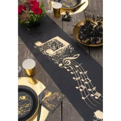 Chemin de table en tissu 5m - Disque d'or - RueDeLaFete