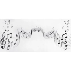 Chemin de Table Musique 30cmx5m - RueDeLaFete