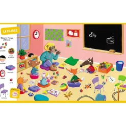 CHERCHE ET TROUVE DES TOUT-PETITS - P'TIT LOUP - VIVE L'ÉCOLE ! - Editions Auzou