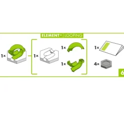Circuit à billes GRAVITRAX : Elément looping - Ravensburger