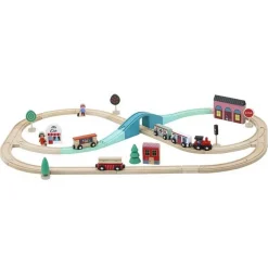 Circuit de train Grand Express en bois 40 pièces - Vilac