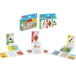 Coffret 3 Jeux De Cartes : 54 Cartes, 7 Familles, Memo - JeuJura